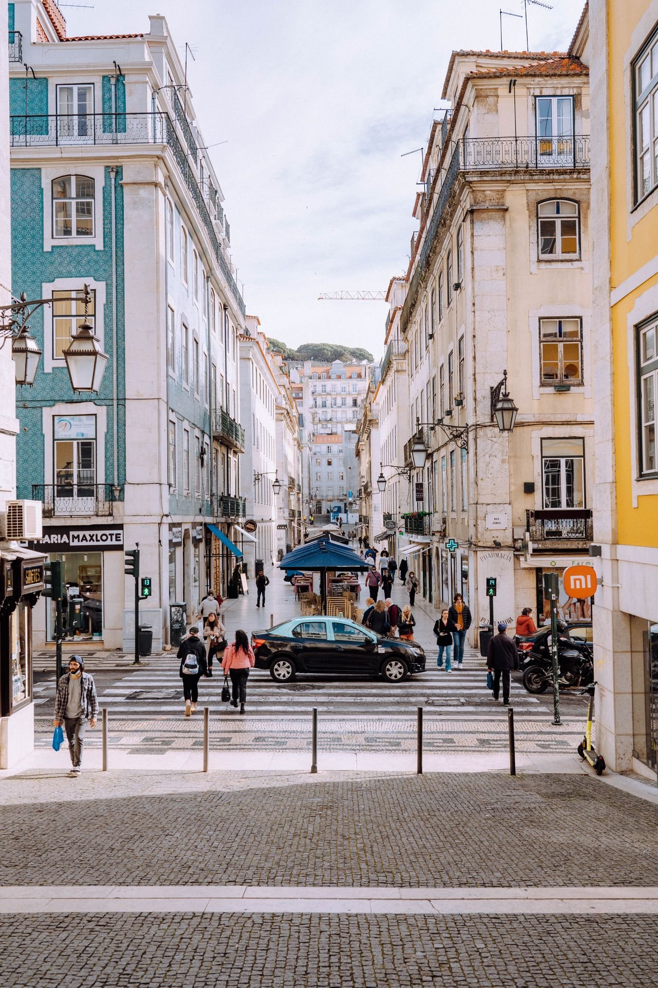 The eighteenth-century streets of Bairro Alto, Lisbon